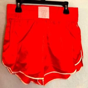 NWT We Are Hah Boxer /Shorts Color Blood Orange White Trim Seam Pockets Sz Small
